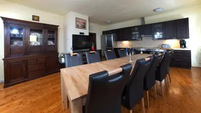 Küche/Küchenzeile in der Unterkunft Apartment zur Brücke