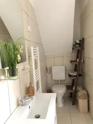 Ein Badezimmer in der Unterkunft Apartment zur Brücke