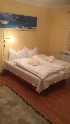 Ein Bett oder Betten in einem Zimmer der Unterkunft Ferienhaus König