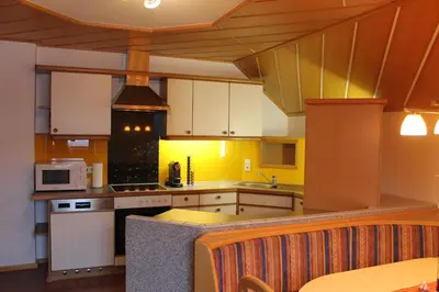 Küche/Küchenzeile in der Unterkunft Neumann Ferienwohnung Fanning