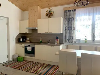 Küche/Küchenzeile in der Unterkunft Bergblick