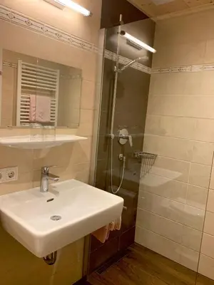 Ein Badezimmer in der Unterkunft Bergblick