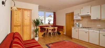 Küche/Küchenzeile in der Unterkunft Hotel & Appartement Auerhahn