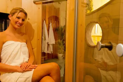 Ein Badezimmer in der Unterkunft Hotel & Appartement Auerhahn