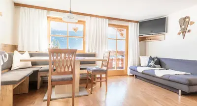 Ein Sitzbereich in der Unterkunft Appartement Arnoldgut