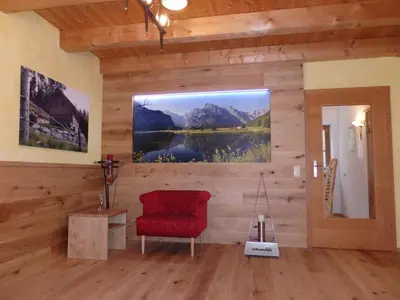 Ein allgemeiner Bergblick oder ein Berglick von der Ferienwohnung aus