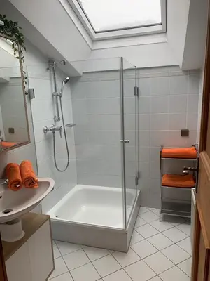 Ein Badezimmer in der Unterkunft Landhaus Kurz