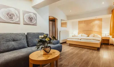 Ein Bett oder Betten in einem Zimmer der Unterkunft Gästehaus Eder