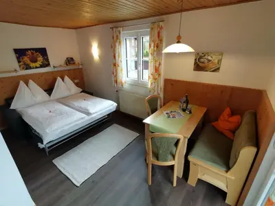 Ein Bett oder Betten in einem Zimmer der Unterkunft Landhaus Schwaighofer Dachstein West