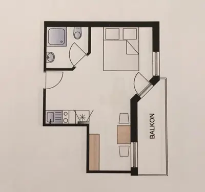 Grundriss der Unterkunft Gästehaus Amadé