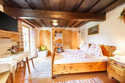 Ein Bett oder Betten in einem Zimmer der Unterkunft Warterhof