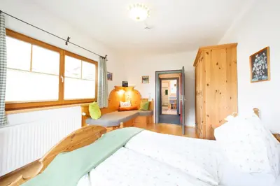 Ein Bett oder Betten in einem Zimmer der Unterkunft Warterhof