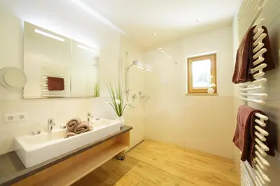 Ein Badezimmer in der Unterkunft Warterhof