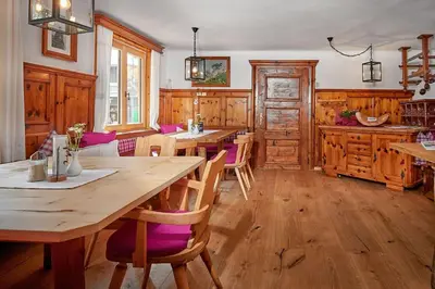 Ein Sitzbereich in der Unterkunft Bio-Pension Bliem