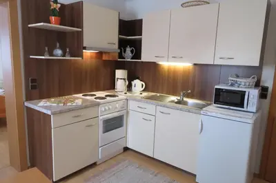 Küche/Küchenzeile in der Unterkunft Apartments Egger Barbara