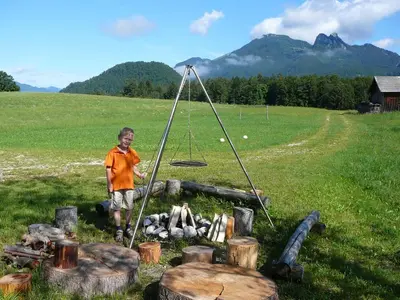 Naturlandschaft in der Nähe des Bauernhofs