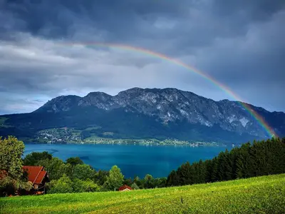 Naturlandschaft in der Nähe des Bauernhofs
