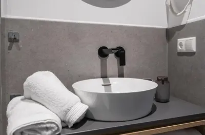 Ein Badezimmer in der Unterkunft Hotel Pension Waldesruh