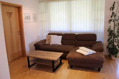 Ein Sitzbereich in der Unterkunft Appartement Eben im Pongau