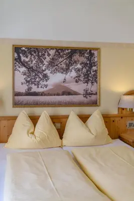 Ein Bett oder Betten in einem Zimmer der Unterkunft Hotel Restaurant Lebzelter