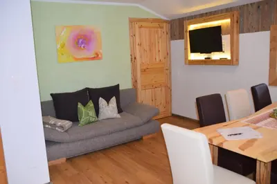Ein Sitzbereich in der Unterkunft Apartment Christine
