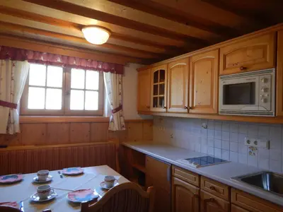 Küche/Küchenzeile in der Unterkunft Kasparbauer