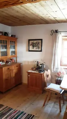 Küche/Küchenzeile in der Unterkunft Ferienappartement am Leisnitzbach