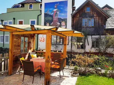 Das Gebäude in dem sich die Ferienwohnung befindet
