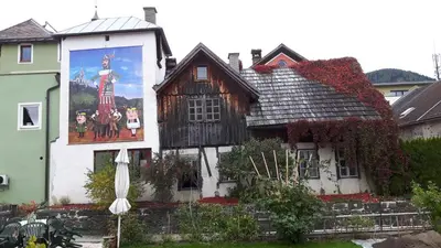 Das Gebäude in dem sich die Ferienwohnung befindet