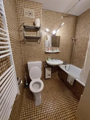 Ein Badezimmer in der Unterkunft Ferienwohnung 6 Bergblick