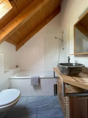 Ein Badezimmer in der Unterkunft Ferienhaus Kreischberg - Silberhirschen Hütte