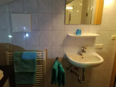 Ein Badezimmer in der Unterkunft Örglgut