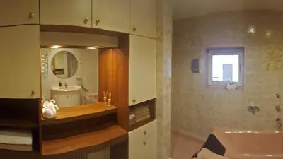 Ein Badezimmer in der Unterkunft Apartments Almstein