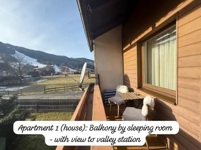 Ein allgemeiner Bergblick oder ein Berglick von der Ferienwohnung aus