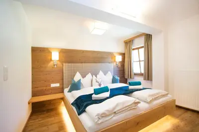 Ein Bett oder Betten in einem Zimmer der Unterkunft Ferienhof Kasparbauer