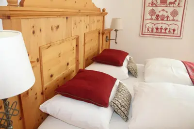 Ein Bett oder Betten in einem Zimmer der Unterkunft Villa Salis