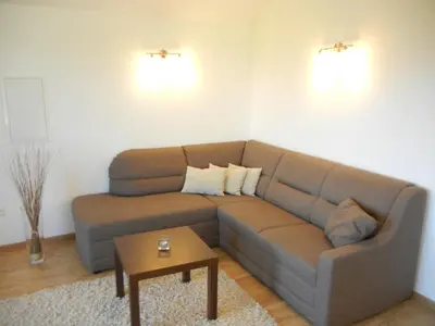 Ein Sitzbereich in der Unterkunft Haus Terra