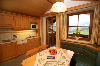 Küche/Küchenzeile in der Unterkunft Appartement Feldlhof