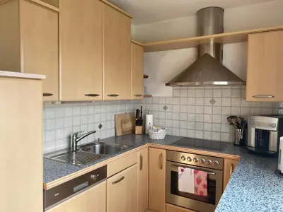 Küche/Küchenzeile in der Unterkunft Garten Apartment Diwoky
