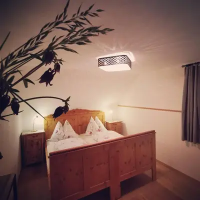 Ein Bett oder Betten in einem Zimmer der Unterkunft Lutzmannhof