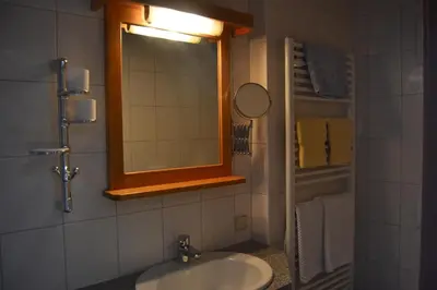 Ein Badezimmer in der Unterkunft Fesengut