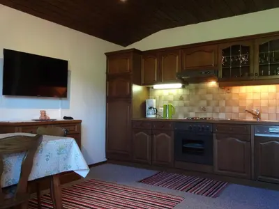 Küche/Küchenzeile in der Unterkunft Haus Erlbacher