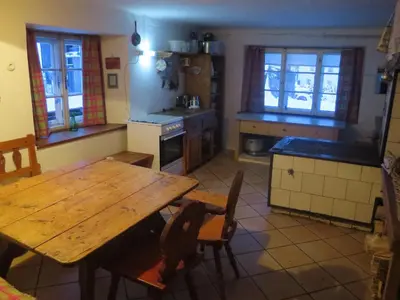 Küche/Küchenzeile in der Unterkunft Landl Vorberg