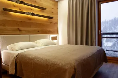 Ein Bett oder Betten in einem Zimmer der Unterkunft Sissi Park
