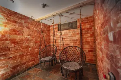 Ein Badezimmer in der Unterkunft Naturhotel Lärchenhof