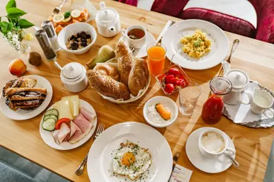Essen im Hotel oder in der Nähe