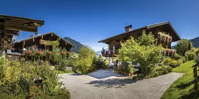 Ein Garten an der Unterkunft Vordersattlegghof