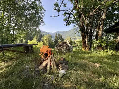 Naturlandschaft in der Nähe des Bauernhofs