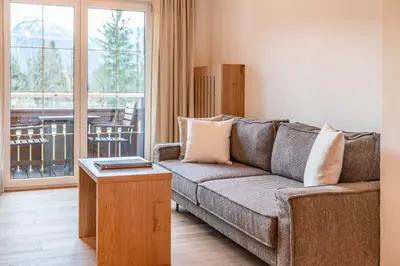 Ein Sitzbereich in der Unterkunft Spa&Aktiv Hotel Lavendel
