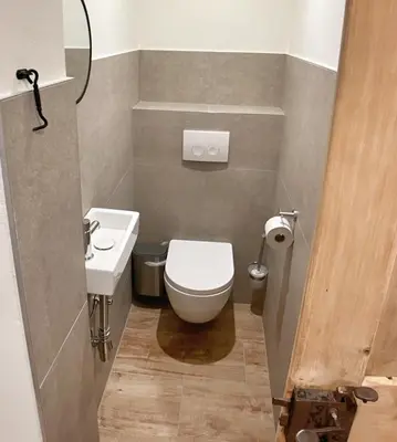 Ein Badezimmer in der Unterkunft Gasthof Auwirt